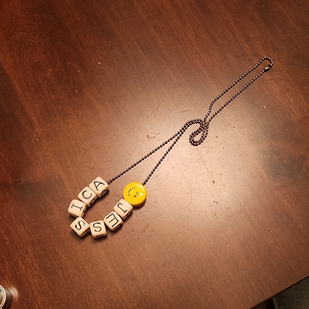 Jessica Black and Yellow Beaded Necklace